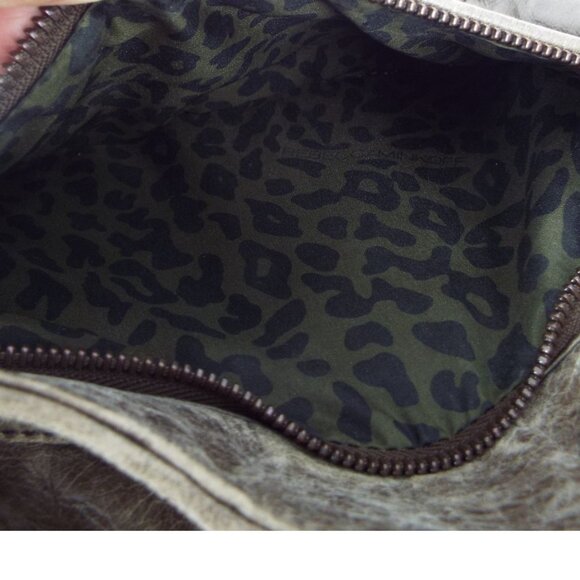 Rebecca Minkoff Quilted Studded Chain Strap Distressed Leather Shoulder Bag